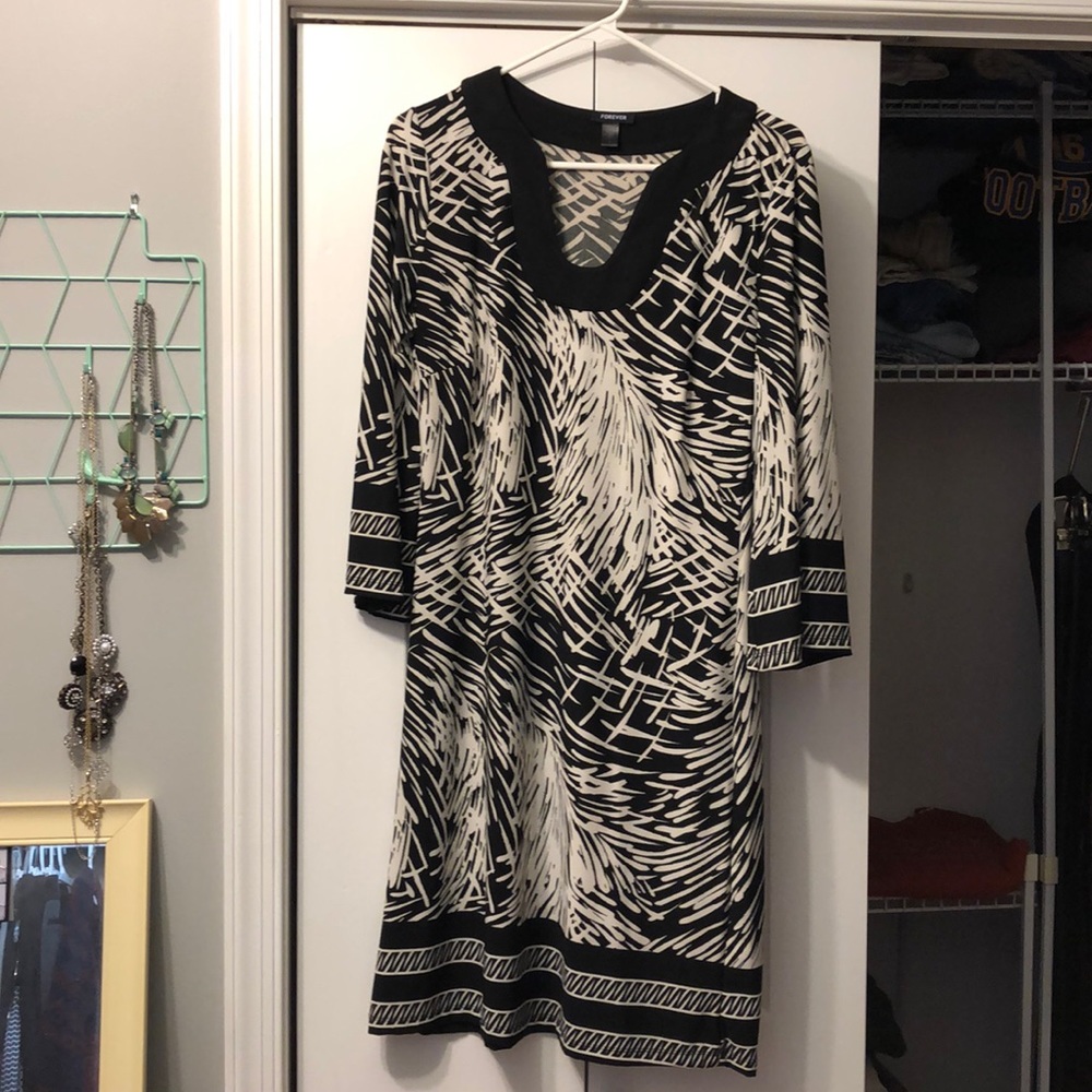 Black and white dress